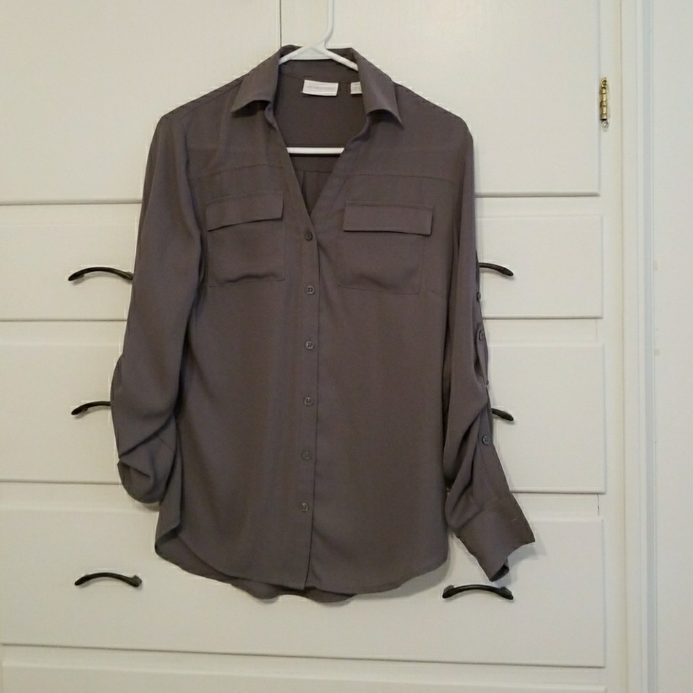 Gray blouse